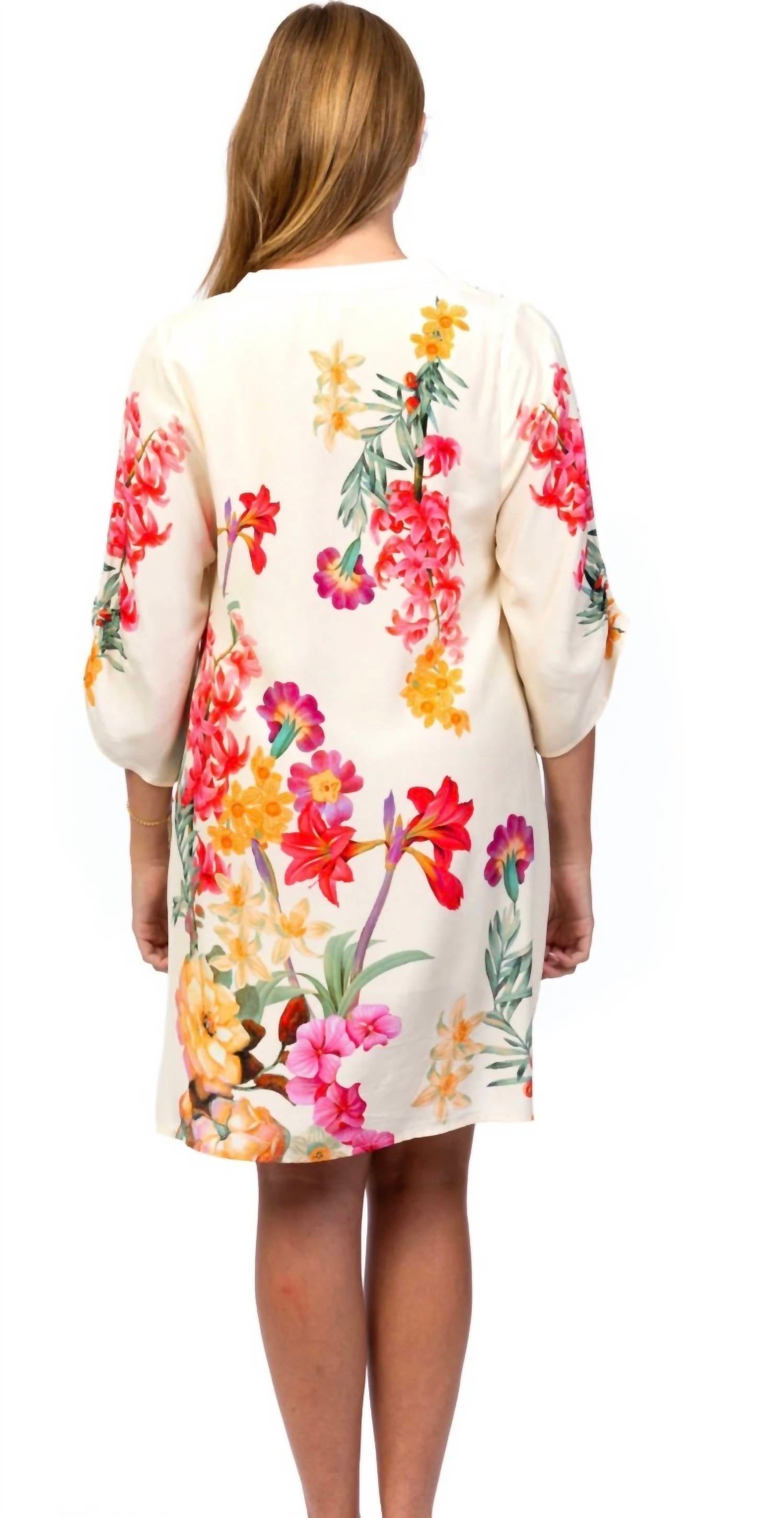 Tolani Wrenly Garden Dress in floral - women's dress - detail view
