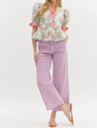 Entro - Faith Floral Top