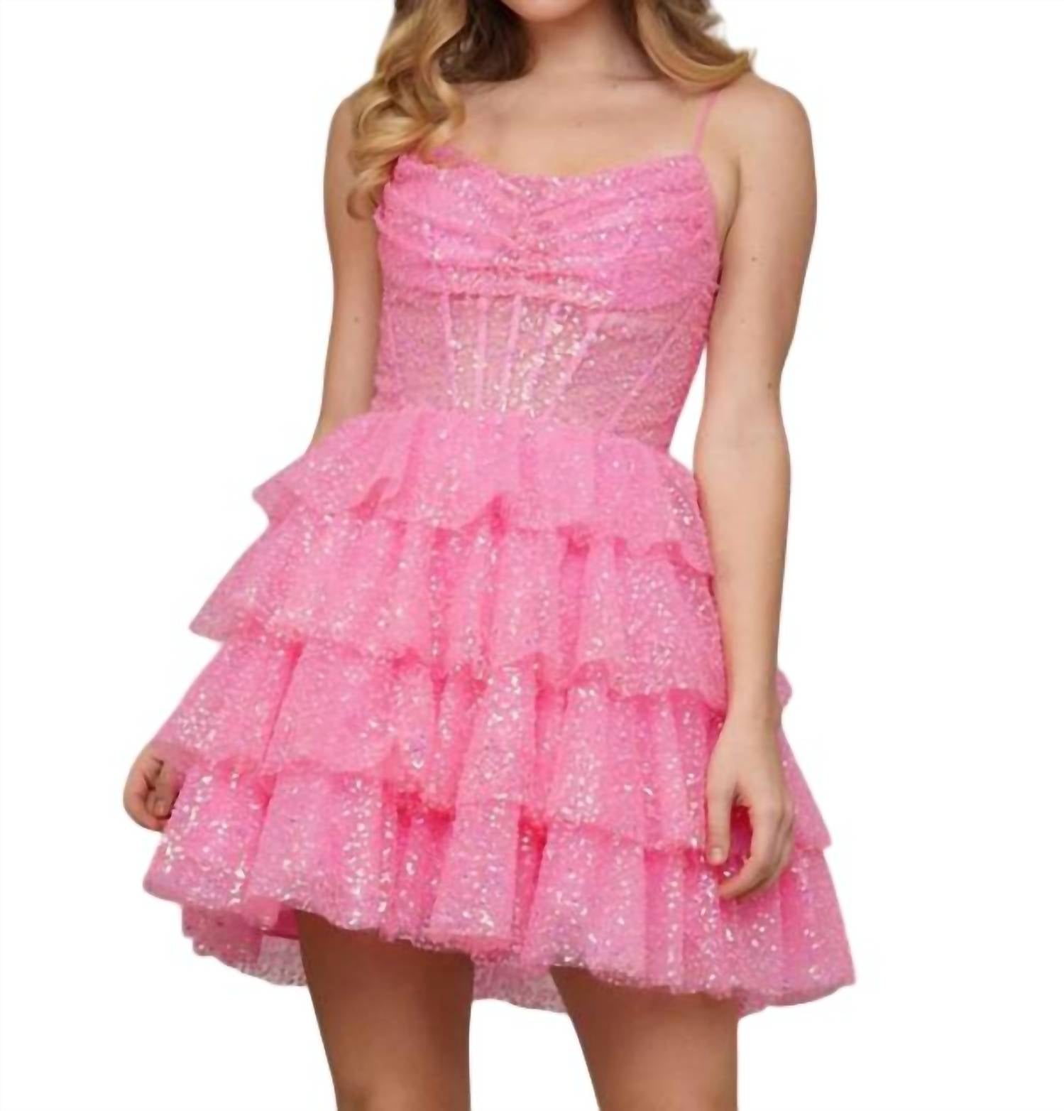 Colors Dress - Sleeveless Cocktail Mini Dress