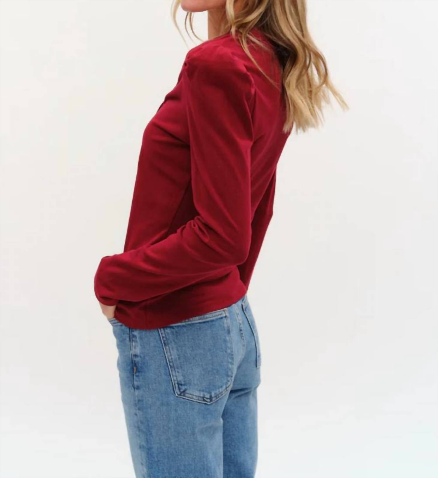Six/Fifty - Emily Long Sleeve Ribbed Top