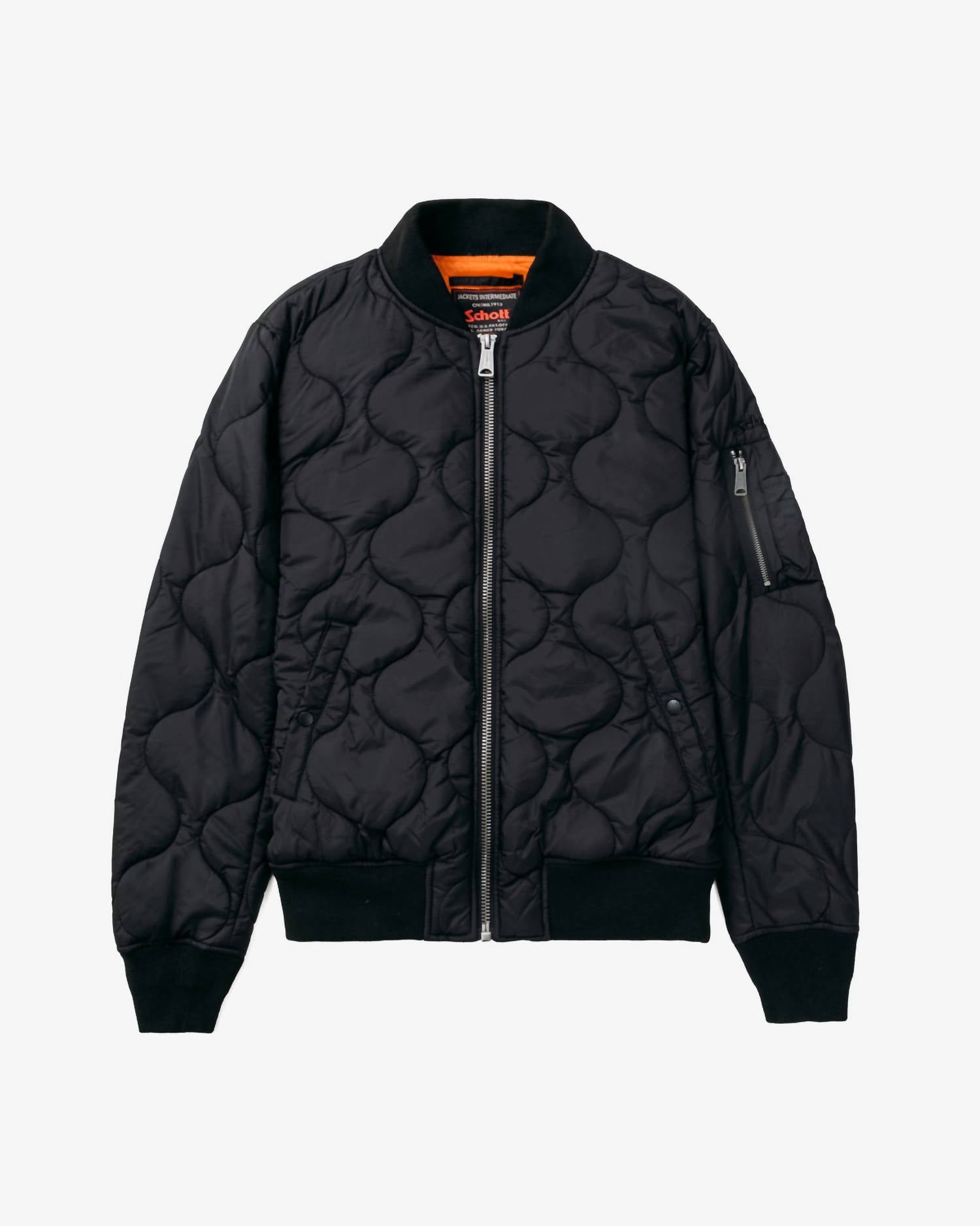 Schott N.Y.C. - Men's Quilted Ripstop Nylon Ma-1 Jacket