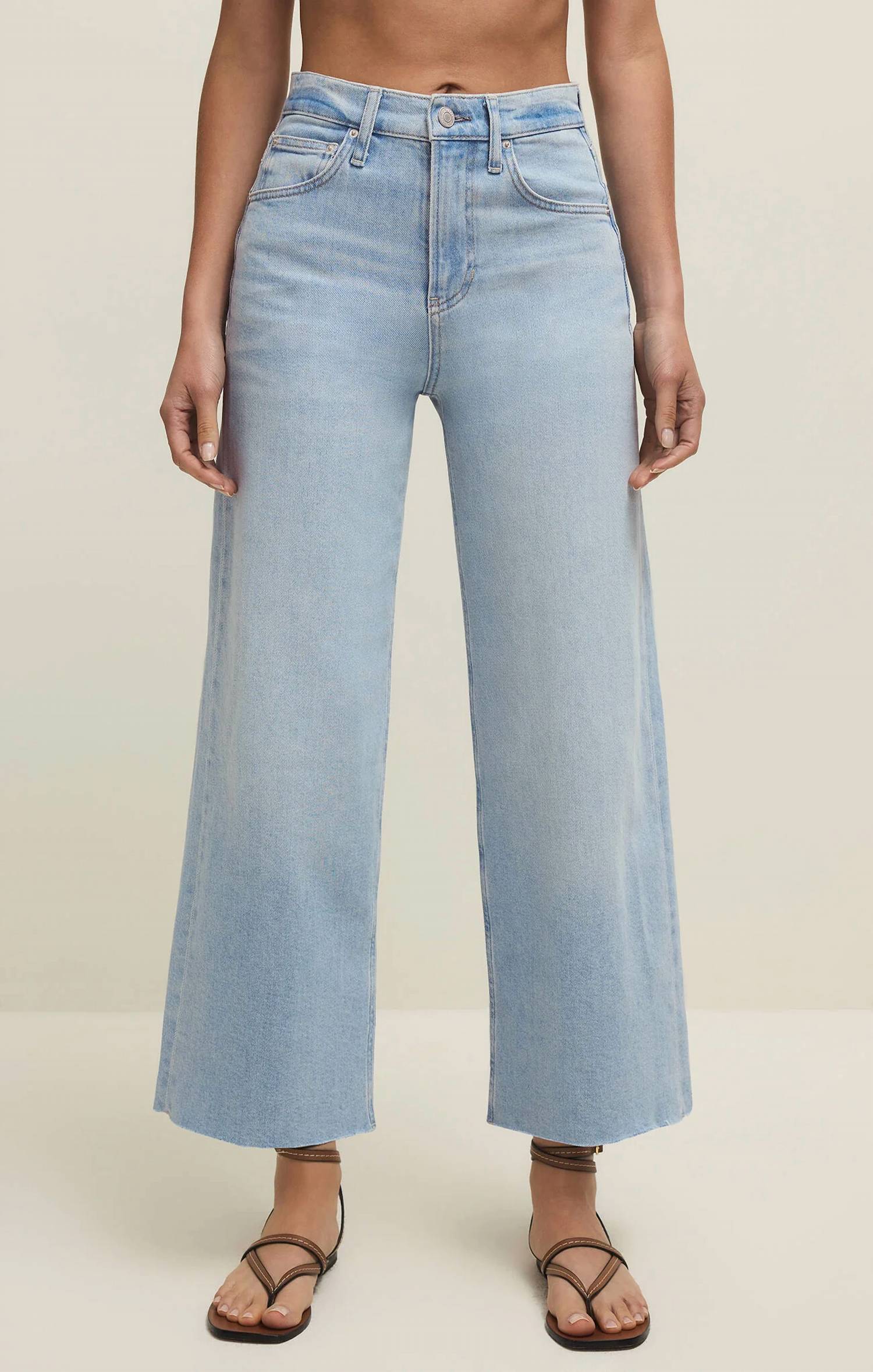 Z Supply - Nova Crop High Rise Wide Leg Jeans