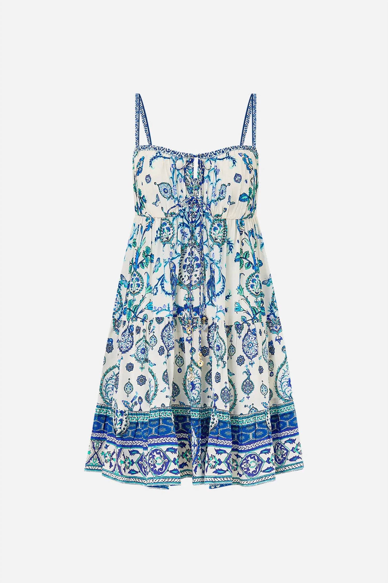 Camilla - Gathered Bust Tiered Mini Dress