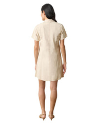 Lilla P - Twill Paneled Shirt Dress