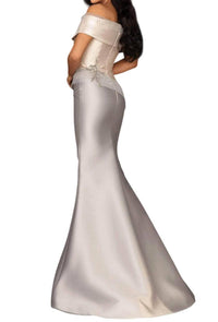 Terani Couture - Off-shoulder Mermaid Mother Of The Bride Dress