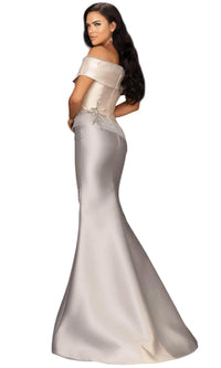 Terani Couture - Off-shoulder Mermaid Mother Of The Bride Dress