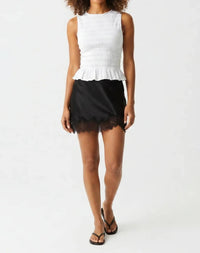 Sanctuary - Everyday Satin Lace Mini Skirt