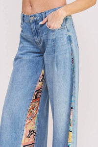 Jade By Jane - Paisley Patchwork Jeans