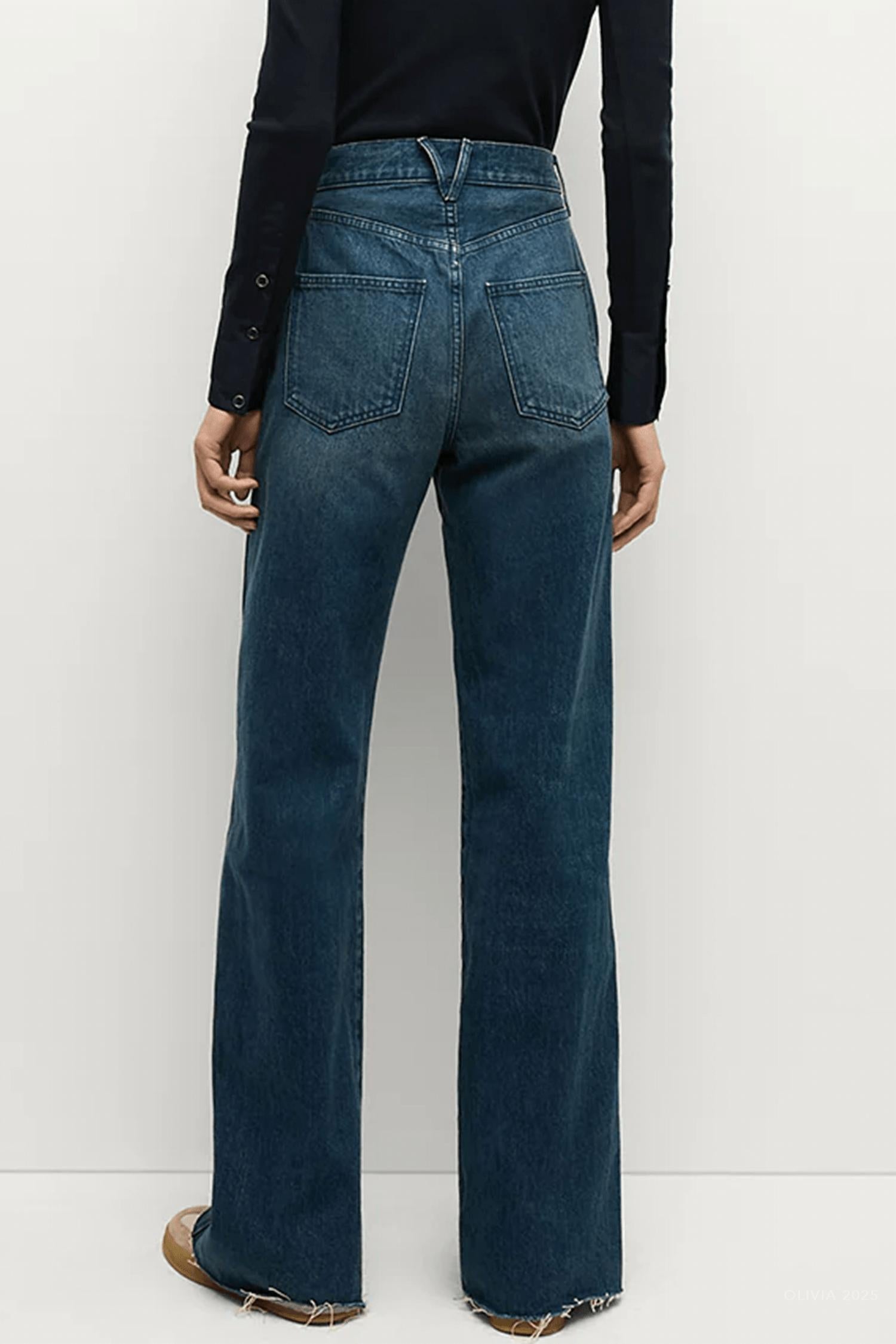 Veronica Beard - Taylor Slant-pocket Wide-leg Jean