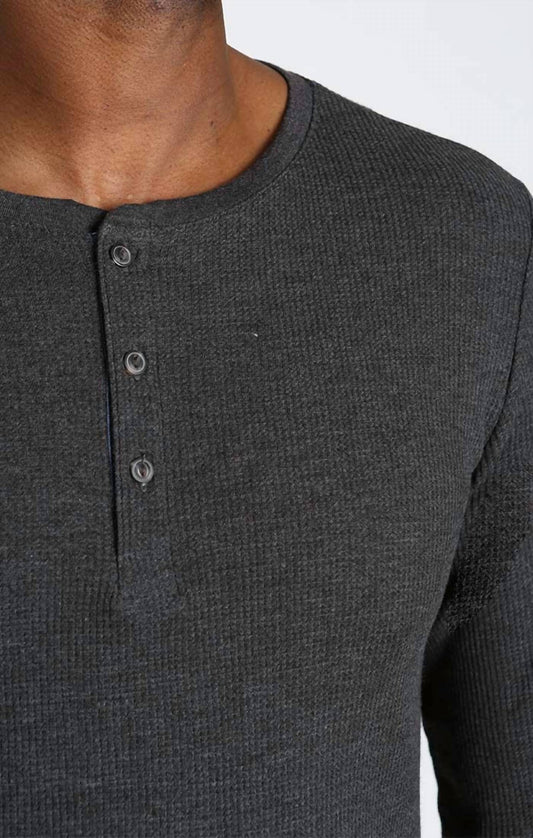 Jachs New York - Classic Waffle Henley Shirt