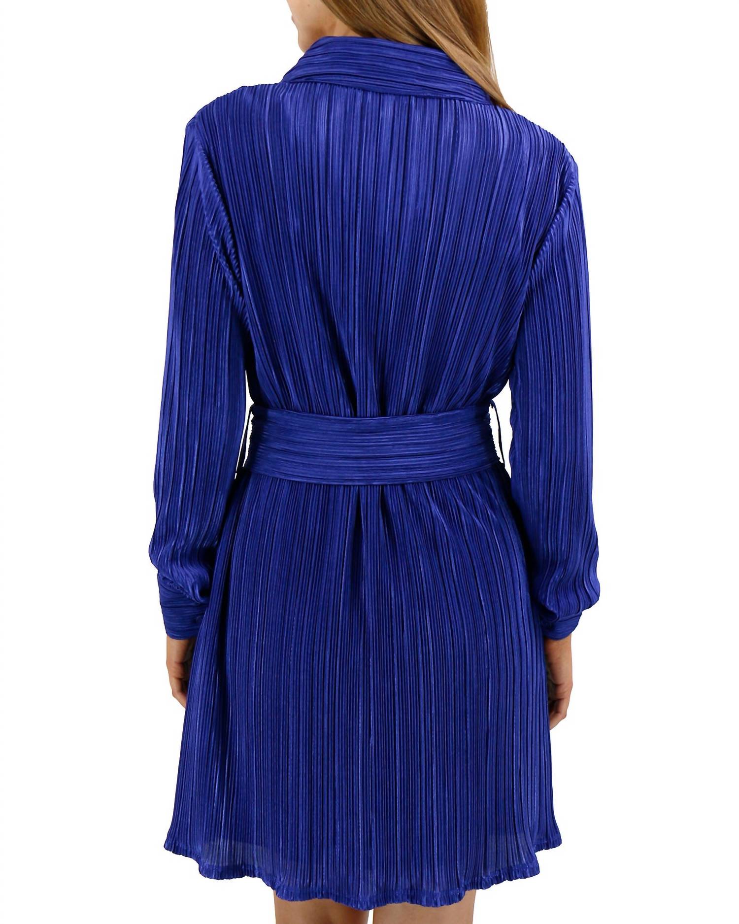 Grace And Lace - Eve Belted Plisse Dress