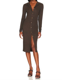Sanctuary Bodycon Rib Midi Dress in java 1 - women's dress