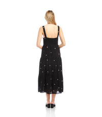 Karen Kane - Embroidered Tiered Midi Dress