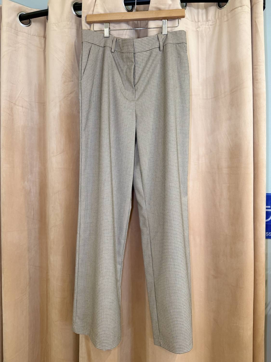 Ee:Some - Women's Plaid Trouser Pants