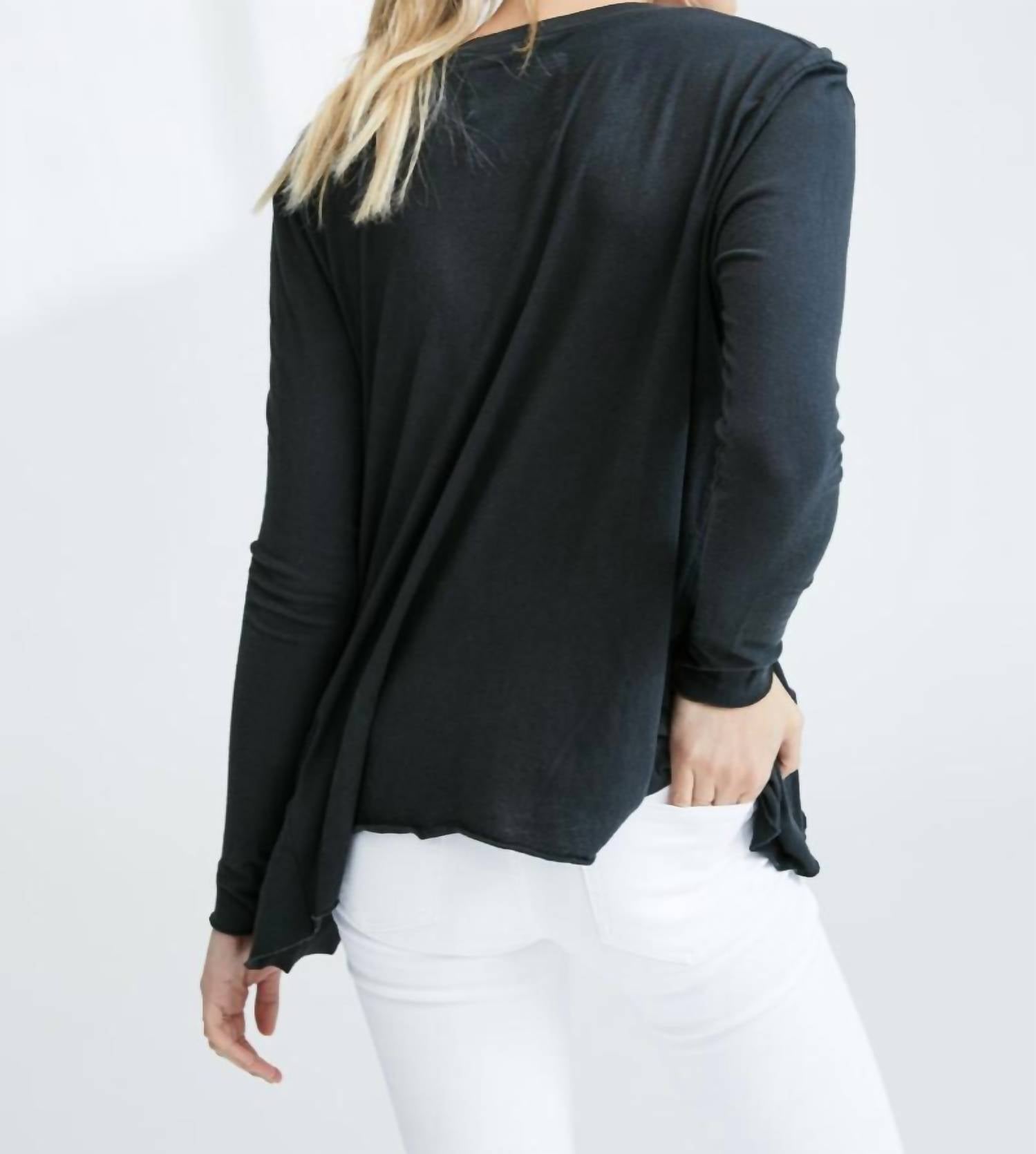 Frank & Eileen - Deep V Long Sleeve Tee