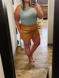 Another Love - China Faux Leather Shorts