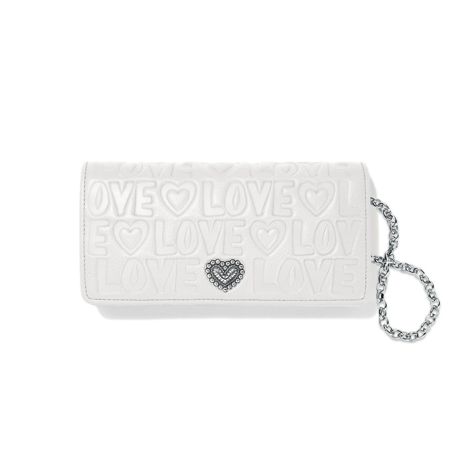 Brighton Women's Deeply In Love Rockmore Wallet in love rockmore wallet in optic white - women's bag