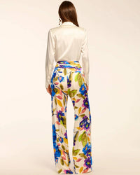 Ramy Brook - Joss Printed Silk Wide Leg Pants