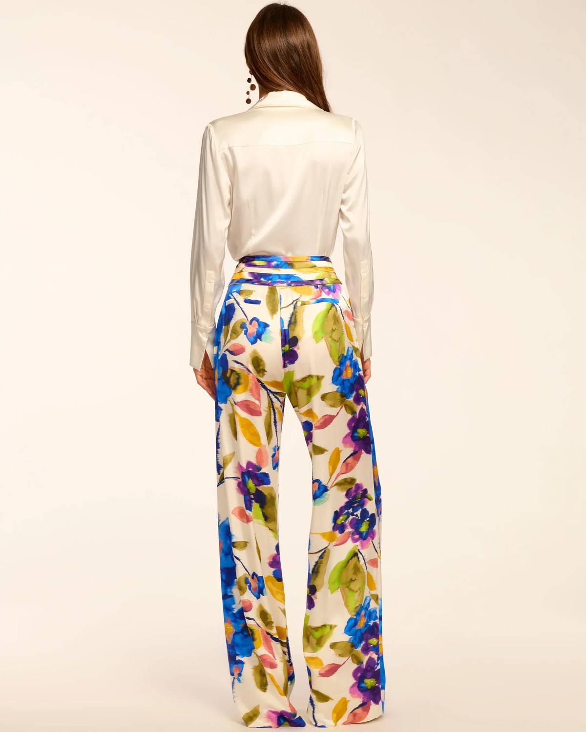Ramy Brook - Joss Printed Silk Wide Leg Pants