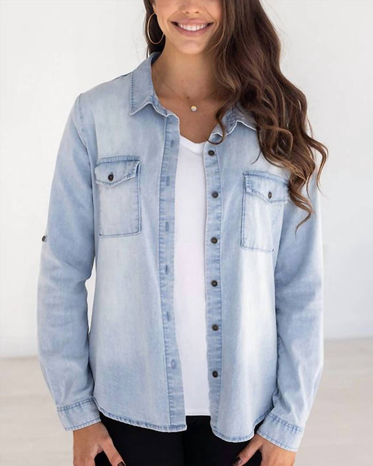Grace And Lace - Chambray Button Up Shirt