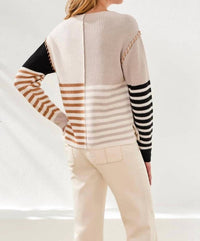 Tribal - Textured Boat Neck Sweater