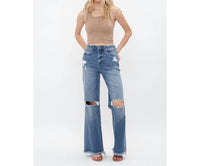 Mica Denim - Dehours High Rise Wide Leg Jeans