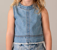 Mayoral - Denim Bow Top