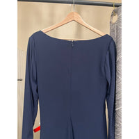 Mac Duggal - Ieena Long Sleeve Ruched V-neck Dress