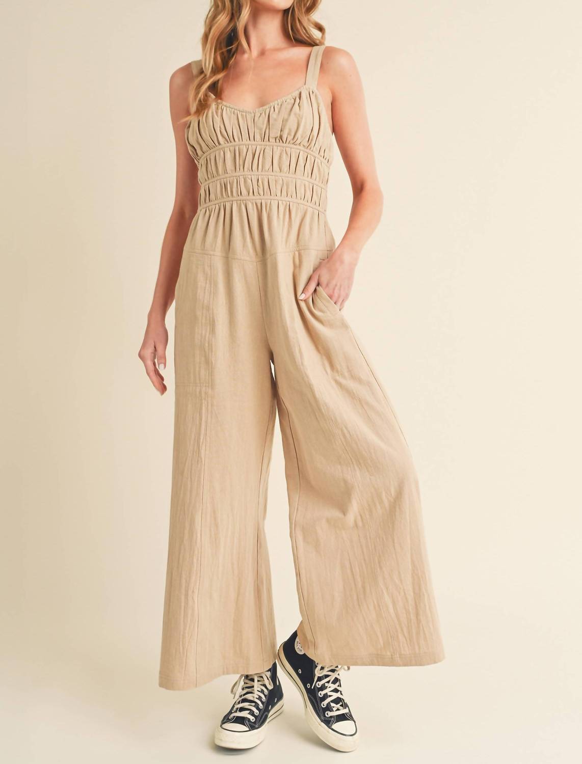 Aemi + Co - Lenni Smocked Jumpsuit