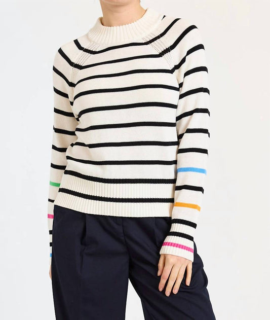 Brodie Cashmere - Liberty Stripe Crew Top