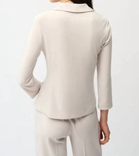 Joseph Ribkoff - Women's 3/4 Sleeves Fitted Blazer Jacket