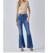 Hidden - Diva Front Slit Flare Jeans