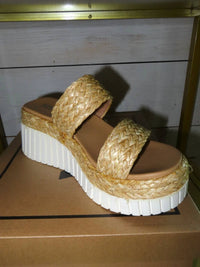 Mia Shoes - Women's Platform Slip On Sandals