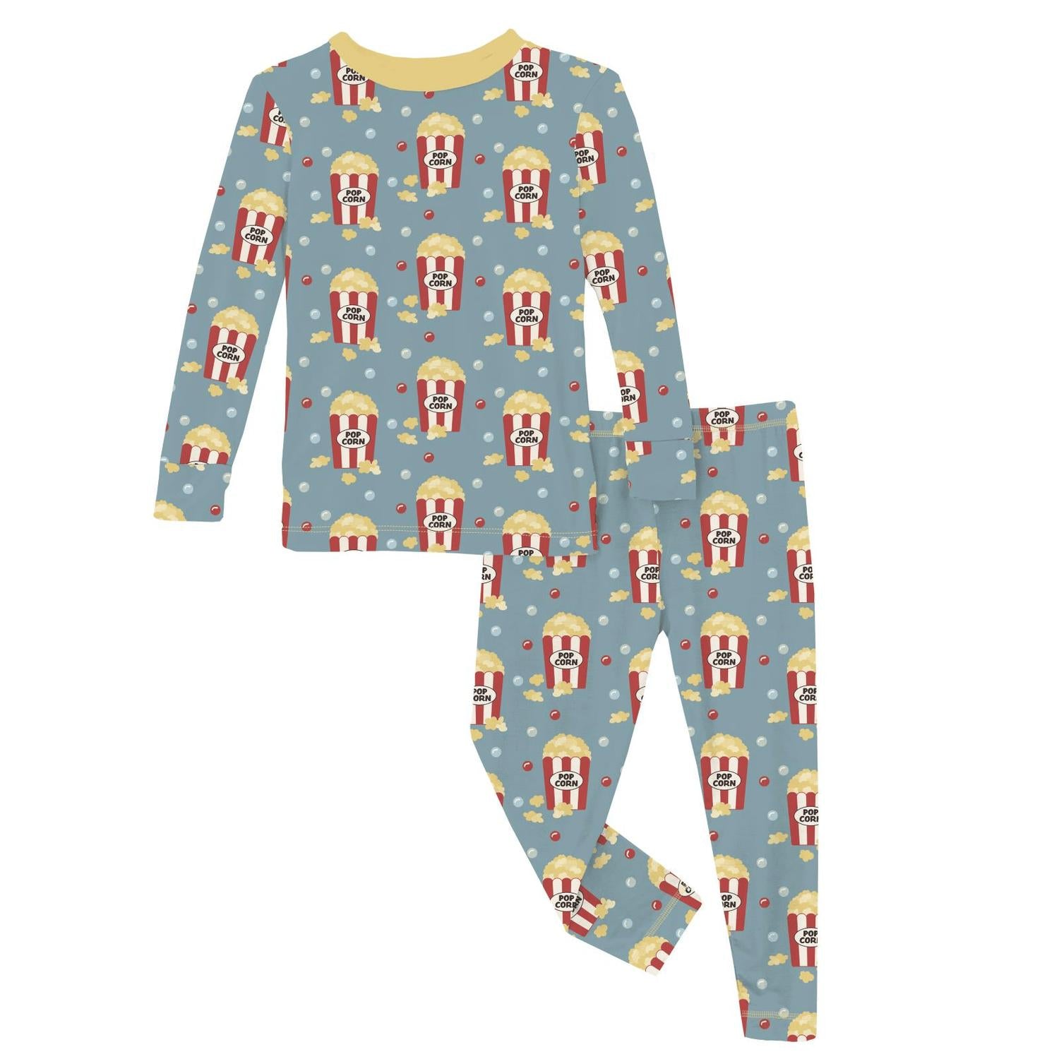 Kickee - Kids Print Long Sleeve Pajama Set