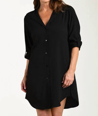 Maxine Of Hollywood - Woven Covers Button Down Tunic