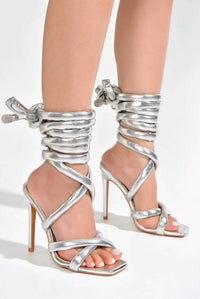 Cape Robbin - Women's Roberta Lace Up Detail High Heels