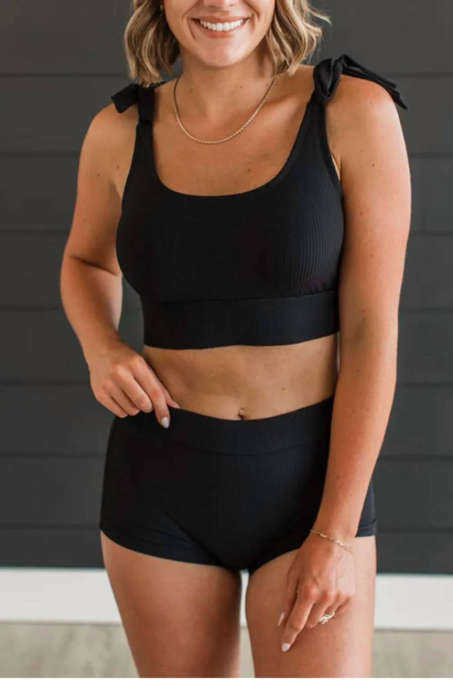 Mack & Mal - Ribbed Bralette Swim Top