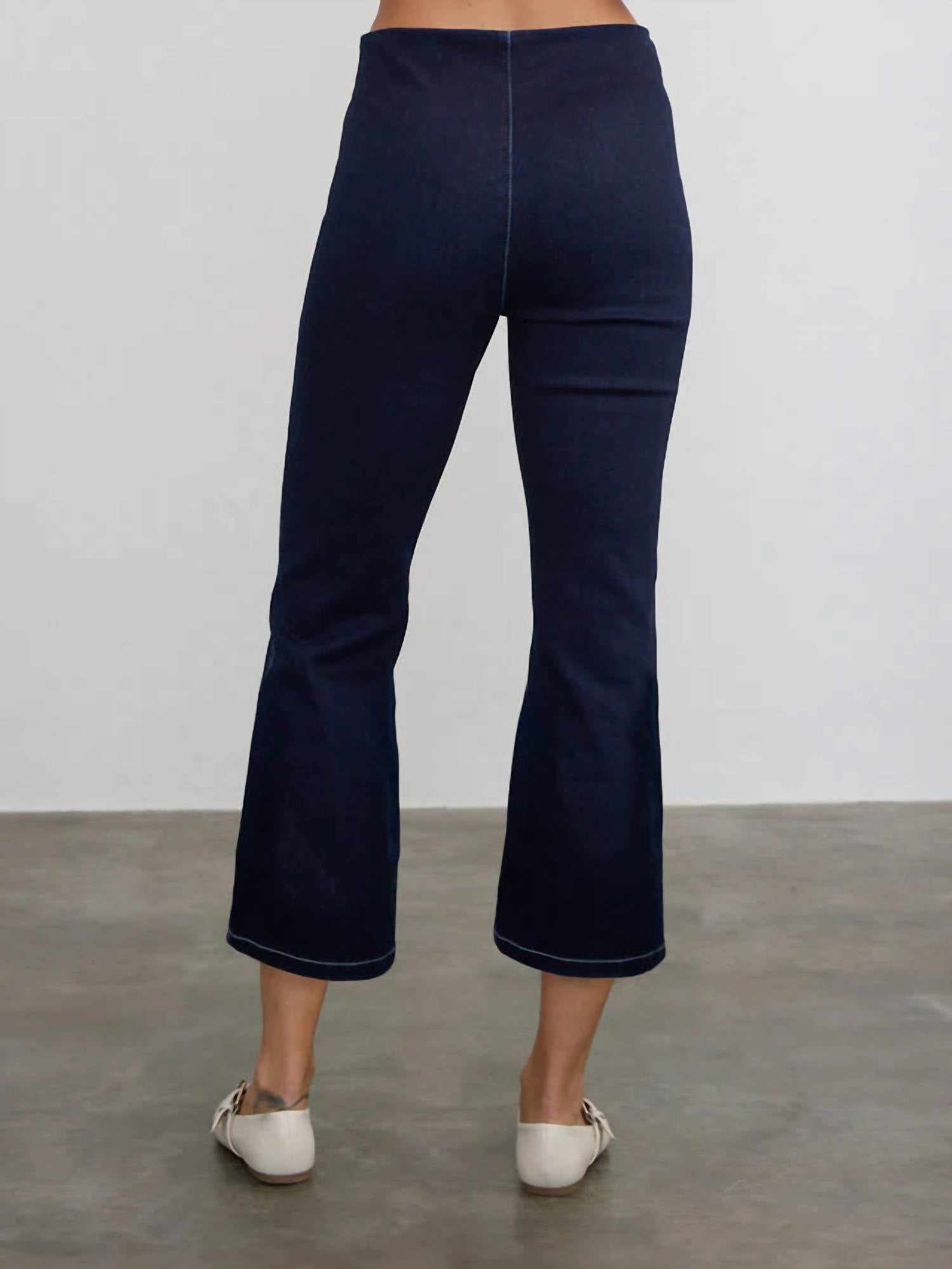 Margaret O'Leary - Denim Crop High Rise Flare Pant