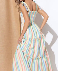 Aaron & Amber - Smocked Maxi Dress