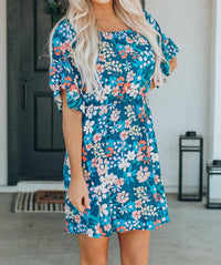 Youmi - Country Chic Boho Floral Mini Dress