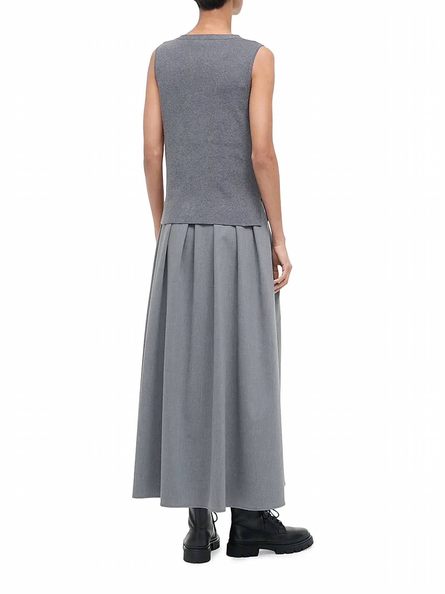 Staud - Madeline Mixed Media Midi Dress