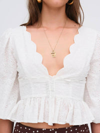 Lil Lemons By For Love And Lemons - Marseille Eyelet Top