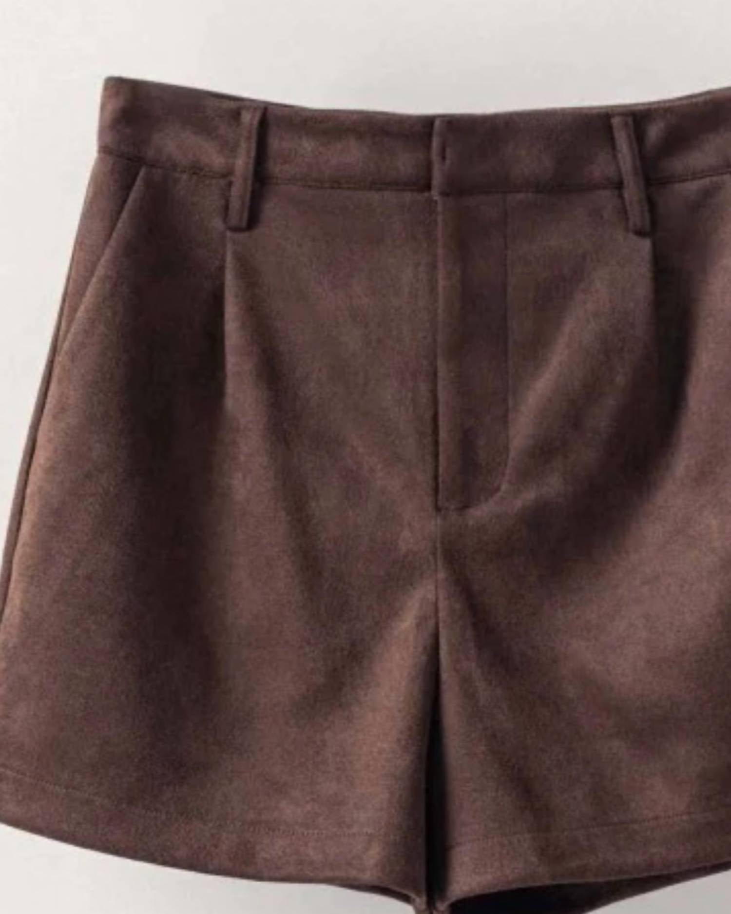 Trend:Notes - Women's Vegan Suede Tailored Shorts