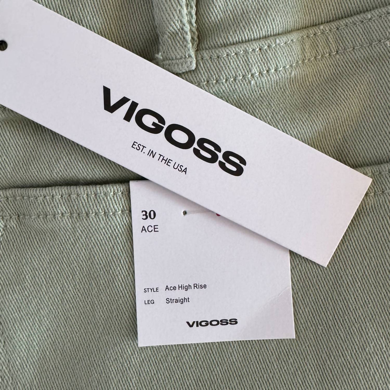 Vigoss - Ace High Rise Straight Jeans