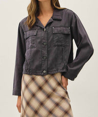 Be Cool - Abby Cropped Shacket