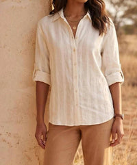 Karen Kane - Roll Tab Shirt