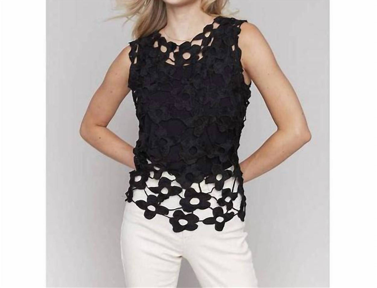 Charlie B - Crochet Flower Top