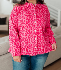 Jodifl - Wild At Heart Animal Print Button Down Jacket