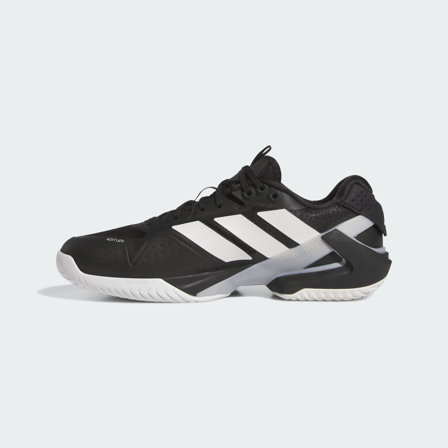 adidas Men's Ubersonic 5 Tennis Shoes in core black zero metalic silver metallic - men's shoe - view 4