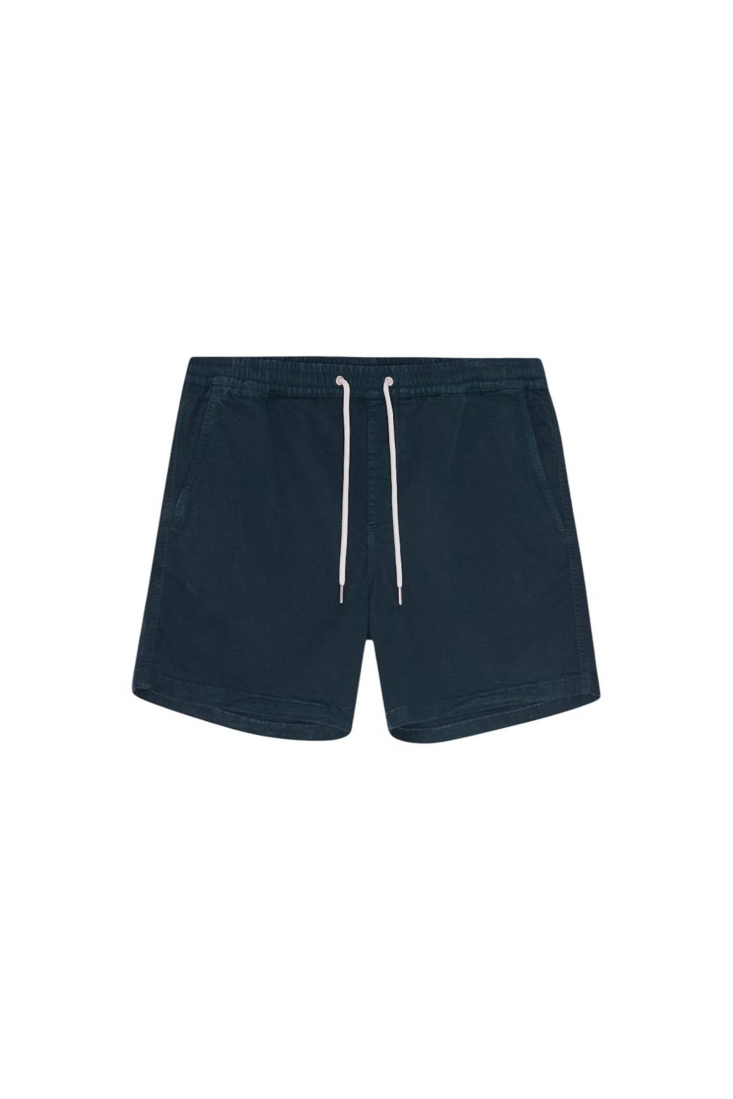 NN07 Gregor Drawwstring Shorts in navy blue - men's shorts - view 5